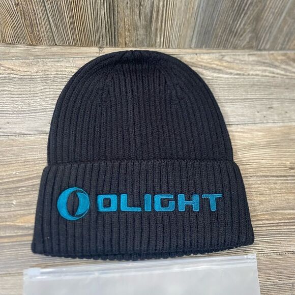 BRAND NEW- Olight Beanie Hat Black Embroidered Logo Swag Limited - Picture 1 of 4